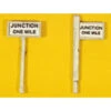 JL Innovative 837 - Custom Right Of Way Signs - Junction One Mile - HO Scale