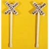 JL Innovative 845 - Railroad Crossbuck Signs (2) - HO Scale