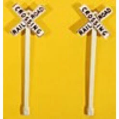 JL Innovative 845 - Railroad Crossbuck Signs (2) - HO Scale