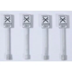 JL Innovative 854 - Custom Private RR Crossing Signs (4) - HO Scale