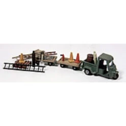 JL Innovative 925 - Deluxe Cushman Truckster / Carts & Detail Set - HO Scale Kit