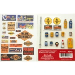 JL Innovative 948 - Ultimate Detail Set Sunoco Gas Station - HO Scale