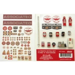 JL Innovative 949 - Ultimate Detail Set Flying "A" Gas Station - HO Scale