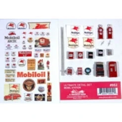 JL Innovative 952 - Ultimate Detail Set Mobil Gas Station - HO Scale