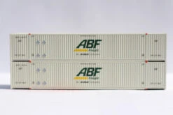 Jacksonville Terminal Co 537028 - 53' High Cube Container (2) (MAGNETIC CONNECTION) ABF - N Scale