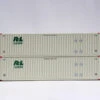 Jacksonville Terminal Co 537062 - 53' High Cube Container (2) (MAGNETIC CONNECTION) R+L Carriers - N Scale