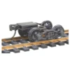 Kadee #512 - Bettendorf T-Sections Trucks With Couplers - HO Scale