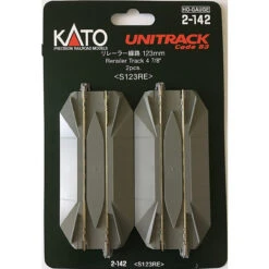 Kato 2-142 - 123mm (4 7/8") Road Crossing + Rerailer Track [2 Pcs] - HO Scale