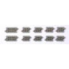 Kato 20-091 - Short Track Assortment 29mm (1 1/8") [8 Pcs], 45.5mm (1 3/4") [2 Pcs] - N Scale