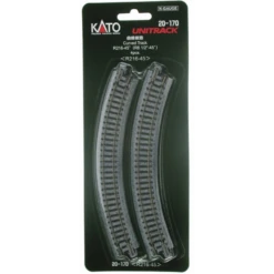 Kato 20-170 - 216mm (8 9/16") Radius 45º Curve Track [4 Pcs] - N Scale