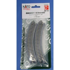 Kato 20-172 - Unitrack Compact 183mm (7") Radius 45º Curve Track [4 Pcs] - N Scale