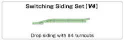 Kato 20-863 - V4 Switching Siding Set - N Scale