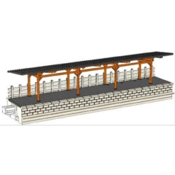 Kato 23-134 - Local Line Platform W/ Roof - N Scale