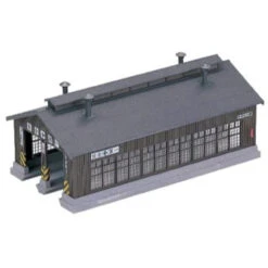 Kato 23-225 - Wood 2-Stall Engine House - N Scale Kit