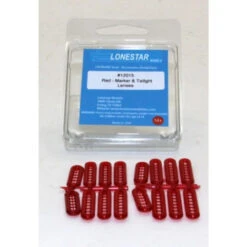 Lonestar Model 12015 - Marker & Tail Light Lenses - Red - HO Scale