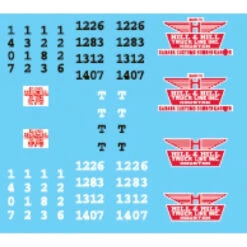 Lonestar Model 12024 - Company Decal Accessory Pack - Hill & Hill Truck Lines - HO Scale