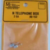 Micro Engineering 80-152 - Telephone Box 2pcs - N Scale