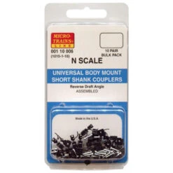 Micro-Trains 00110006 - Universal BMC Short Shank Assembled 10 Pack - N Scale