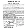 Micro-Trains 00302000 - Arch Bar Trucks Without Couplers (1011) 1 Pair