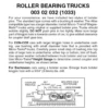 Micro-Trains 00302032 - Roller Bearing Trucks With Medium Extension Couplers (1033) 1 Pair