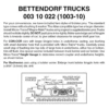Micro-Trains 00310022 - Bettendorf Trucks With Medium Extension Couplers (1003-10) 10 Pair