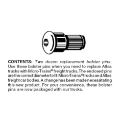 Micro-Trains 00312030 - Conversion Bolster Pins Atlas Type - 24 Each