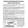 Micro-Trains 00322020 - Bettendorf Trucks Without Couplers - Brown (1001-B) 1 Pair