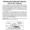 Micro-Trains 00322021 - Bettendorf Trucks With Short Extension Couplers - Brown (1000-B) 1 Pair