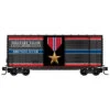 Micro-Trains Line 10100773 - 40' Hy-Cube Box Car, Single Door Military Valor Award - Bronze Star - N Scale
