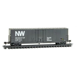 Micro-Trains Line 18100260 - 50' Plug Door Boxcar W/o Roofwalk Norfolk & Western (NW) 56447 - N Scale