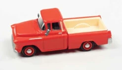 Classic Metal Works 30623 - 1955 Chevrolet Cameo Pickup Truck - Assembled - Mini Metals(R) -- Red, Ivory - HO Scale