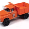 Classic Metal Works 30630 - 1955 Chevrolet Dump Truck - Assembled - Mini Metals(R) -- County Road Department (orange, White, Black) - HO Scale