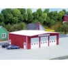 Pikestuff 541-0192 - Fire Station (Red) - HO Scale Kit