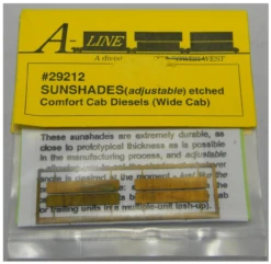 A-Line 29212 - Adjustable Sunshades For Comfort Cab Diesels - HO Scale