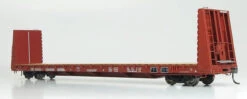 Rapido 147003A - Marine Industries 66' Bulkhead Flatcar Canadian National (CN) 620408 - HO Scale