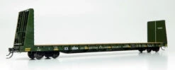 Rapido 147010A - Marine Industries 66' Bulkhead Flatcar Iowa, Chicago, & Eastern (ICE) 66017 - HO Scale