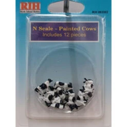 Rock Island Hobby 063302 - Cows - Painted (12) - N Scale