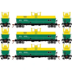 Athearn Roundhouse 72997 - Chemical Tank Car Gen Am Marks Co (GATX) 63822, 63831, 63839 - HO Scale