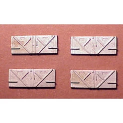 Showcase Miniatures 2211 - Pullman Battery Box Covers (Qty 4) - HO Scale Kit