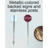 Showcase Miniatures 2351 - Traffic Signs (12 Metallic Back Colored Signs) - HO Scale Kit