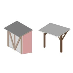 Showcase Miniatures 571 - Utility Sheds - N Scale Kit