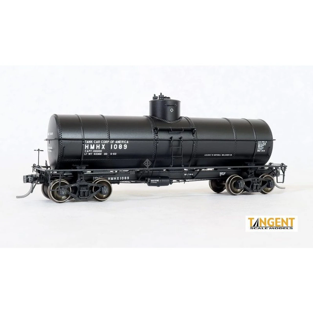 Tangent Scale Models 19069-03 - GATC 1917-design 10000 Gallon Tank Car HMHX Lease 1084 - HO Scale