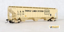 Tangent Scale Models 20053-04 - Pullman Standard 4750 "Original 12-1980" Louisville & Nashville (L&N) 242147 - HO Scale