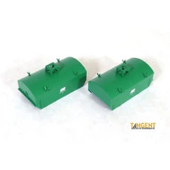 Tangent Scale Models 2708101 - Penn Central (PC) "Version 2 Logo", G41A Coil Car Hoods 2-pack - Painted And Assembled Penn Central (PC) - HO Scale