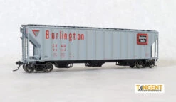 Tangent Scale Models 28011-02 - CB&Q "Delivery Gray 1-1965" GATC 4500 Covered Hopper Chicago, Burlington & Quincy (CB&Q) 85999 - HO Scale