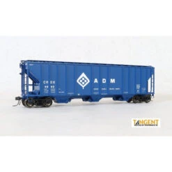 Tangent Scale Models 28013-06 - CRDX " ADM Blue Lease 9-1966" GATC 4500 Covered Hopper ADM (CRDX) 4885 - HO Scale