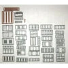 Tichy Train Group 2540 - Structure Part Assortment (Styrene) -- Includes All N Scale Windows, Doors Etc. & Steel 55-Gallon Drums - 164 Piece