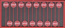 Tichy Train Group 8247 - Modern Stop Sign 15 Pcs - HO Scale