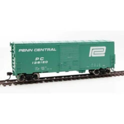 Walthers Mainline 910-45013 - 40' ACF Modernized Welded Boxcar W/8' Youngstown Door - Ready To Run Penn Central (PC) 138120 - HO Scale