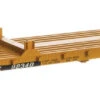 Walthers Mainline 910-5414 - 60' Pullman-Standard Flatcar TTCX 92340 - HO Scale